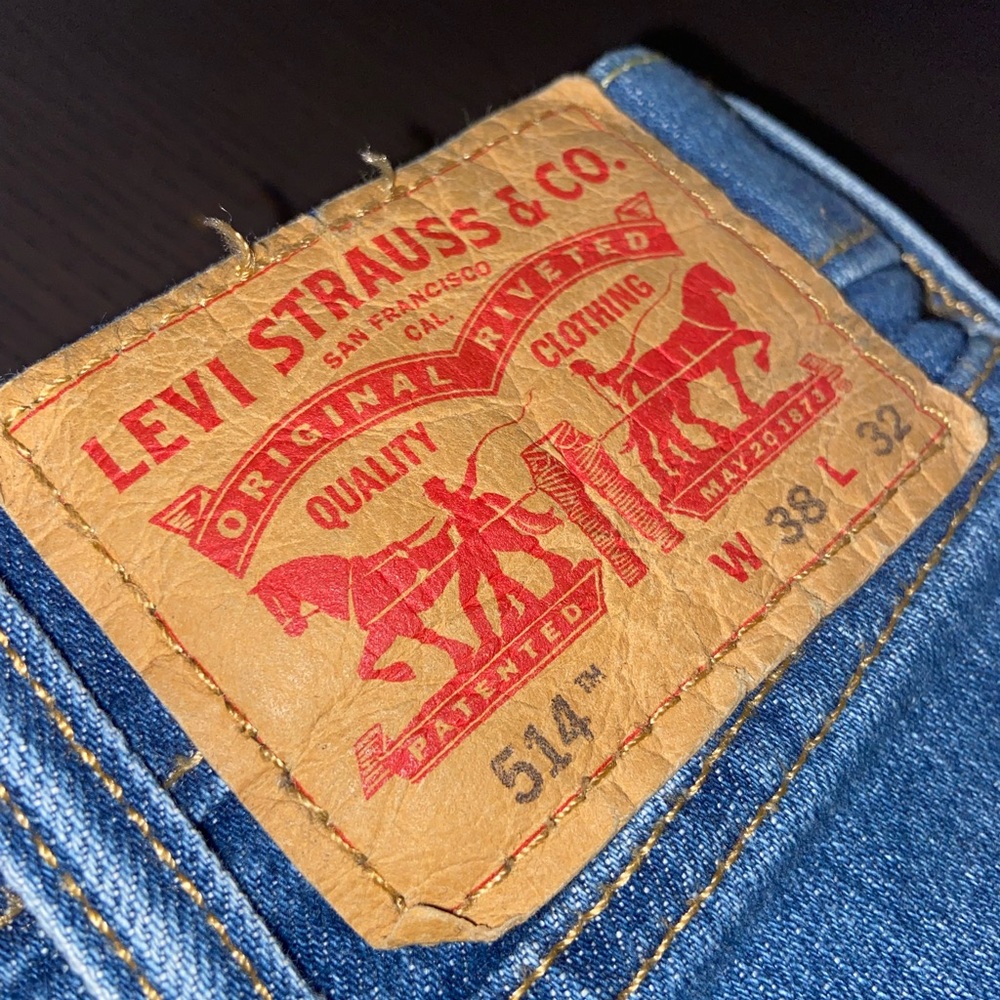 514 Levi Denim jeans size 38x32